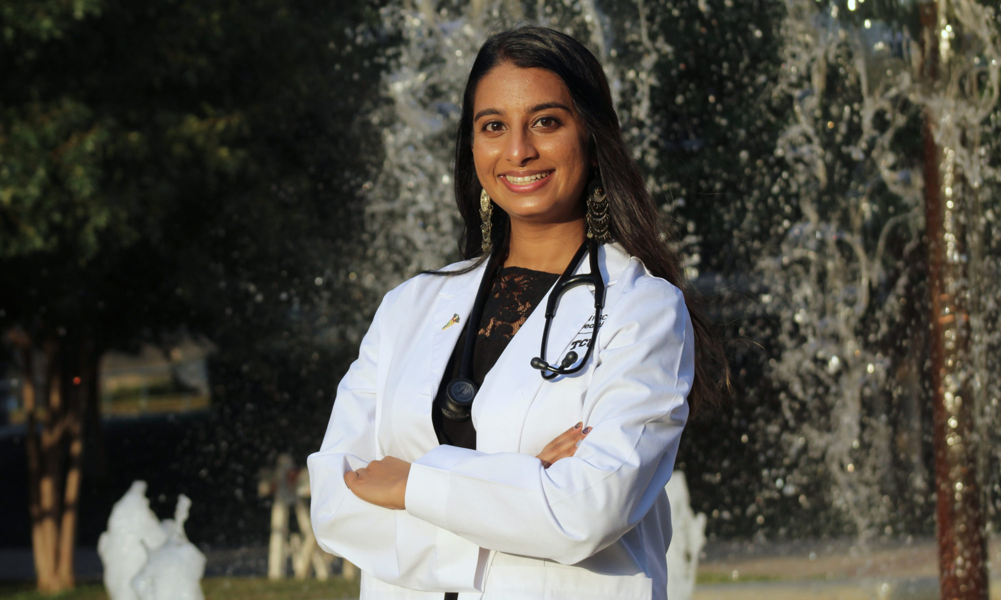 First-year medical students Prema Vyas is one of the 60 students who will receive a free year of tuition thanks to anonymous donors.