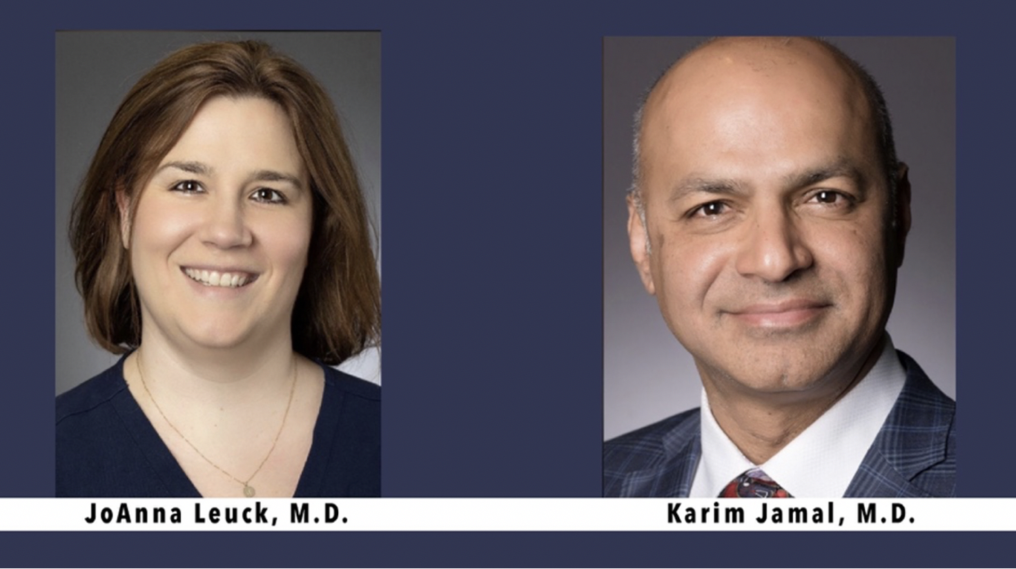 TCU and UNTHSC School of Medicine faculty members JoAnna Leuck, M.D., assistant dean of curriculum and Karim Jamal, M.D., assistant professor, shared some insight behind the science of the vaccines and the vaccination process.