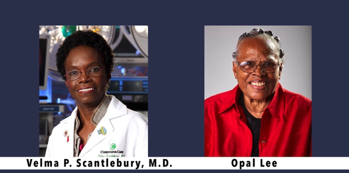 FWMD Live guest panelists Velma P. Scantlebury, M.D., a visiting professor at the School of Medicine and Opal Lee, a Fort Worth native and Juneteenth activist.