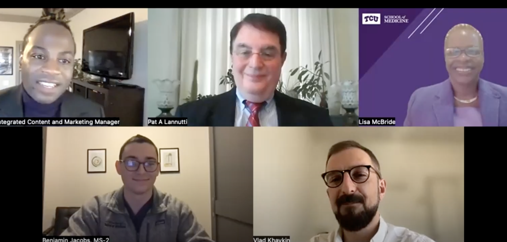 TCU School of Medicine hosted a Facebook Live discussion on Antisemitism and Misinformation on February 24, 2022.