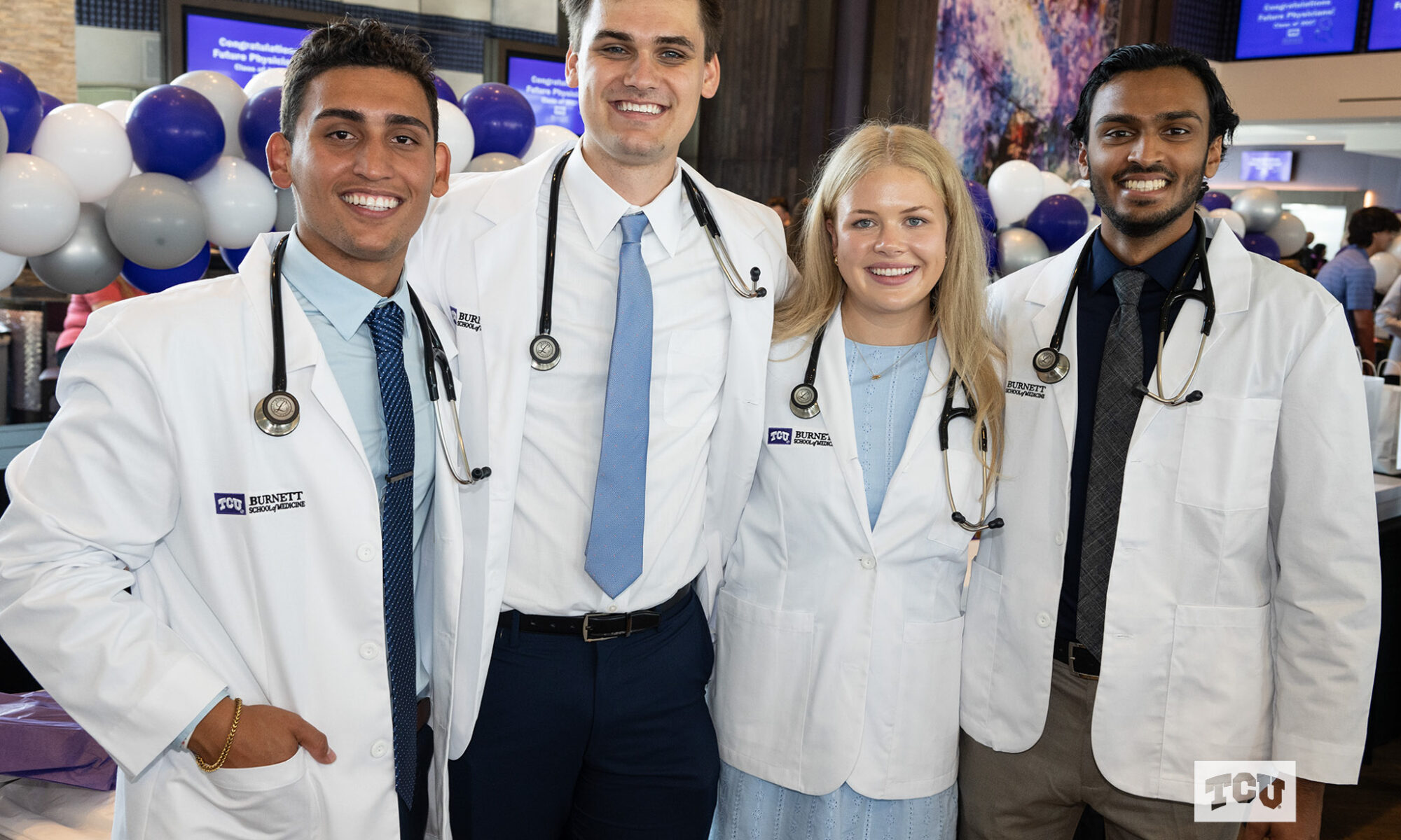 White Coat Celebration at the Anne Burnett Marion School of Medicine at Texas Christian University in Fort Worth, Texas on July 15, 2023.