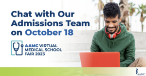 AAMC Virtual Fair October 2023 Event Banner Image 