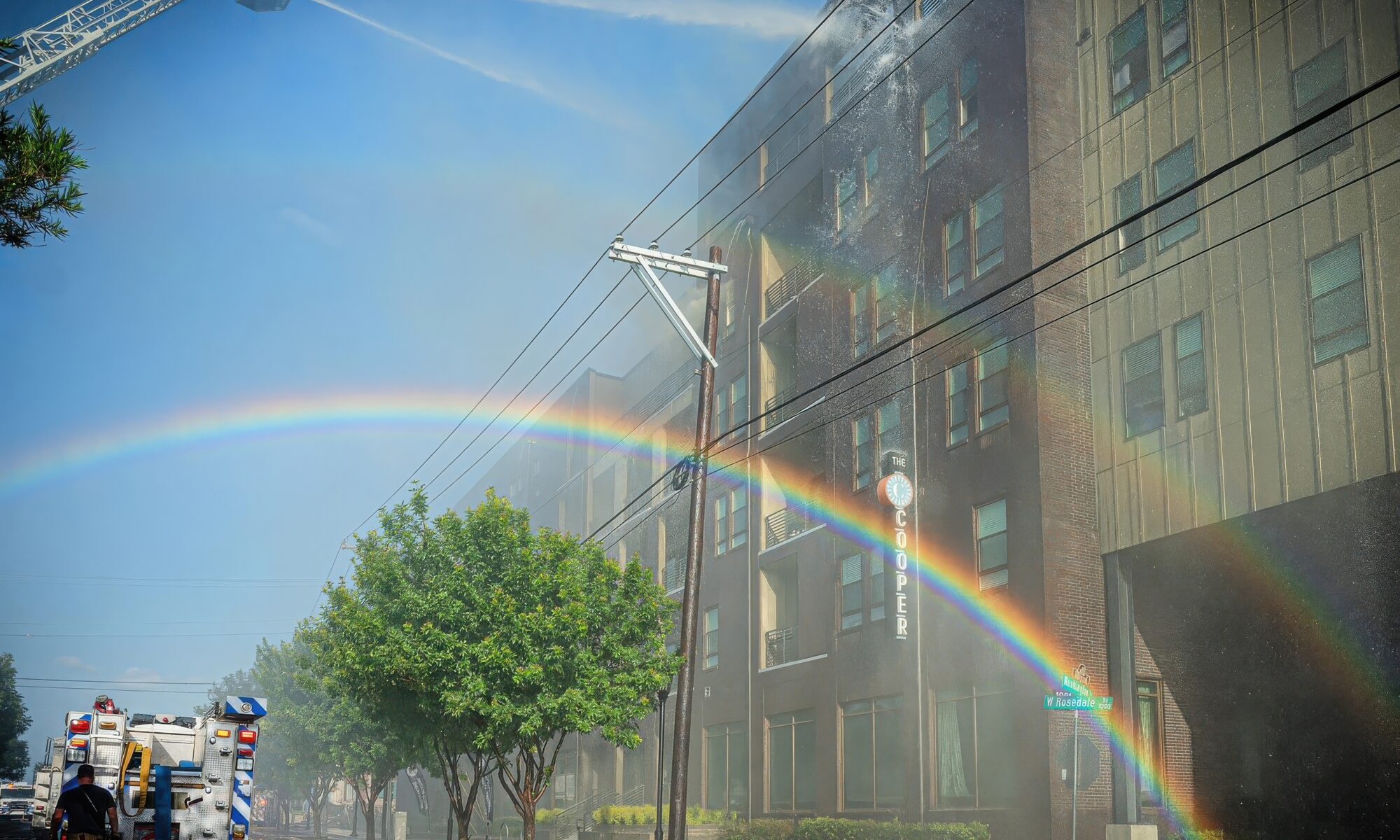 The Fort Worth Fire Department working the Cooper Apartment fire.